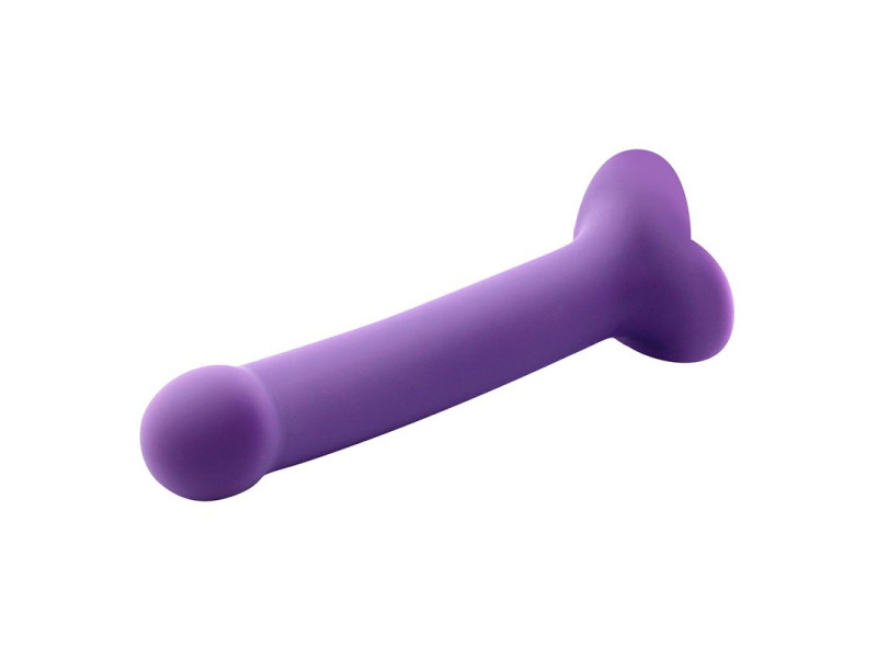 Bouncy Dildo Silicona Liquida Hiper Flexible 7 18 cm Talla M Purpura