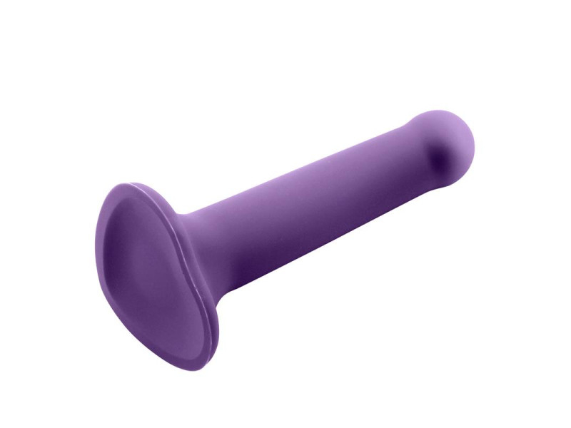 Bouncy Dildo Silicona Liquida Hiper Flexible 7 18 cm Talla M Purpura