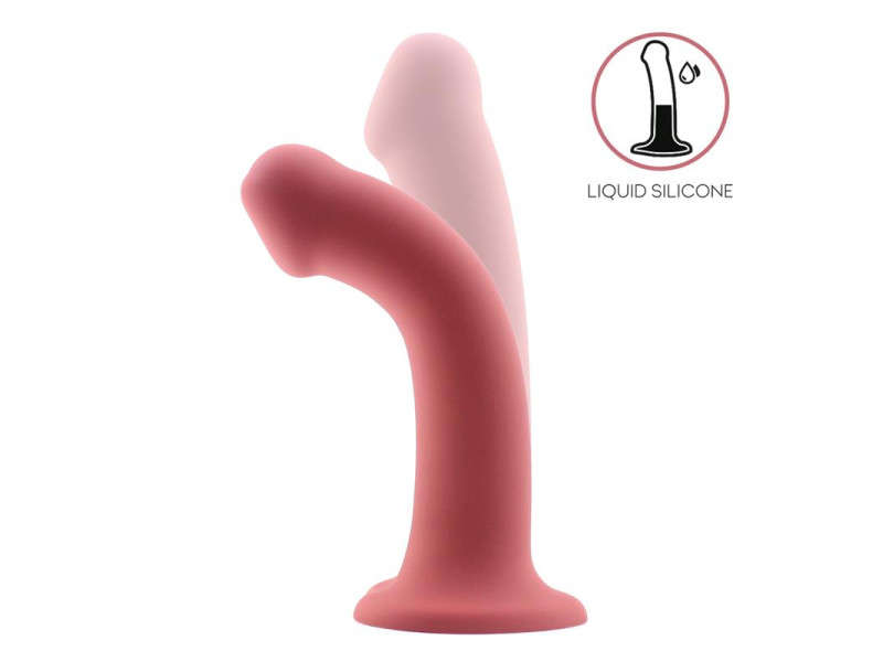 Bouncy Dildo Silicona Liquida Hiper Flexible 65 165 cm Talla S Burgundy