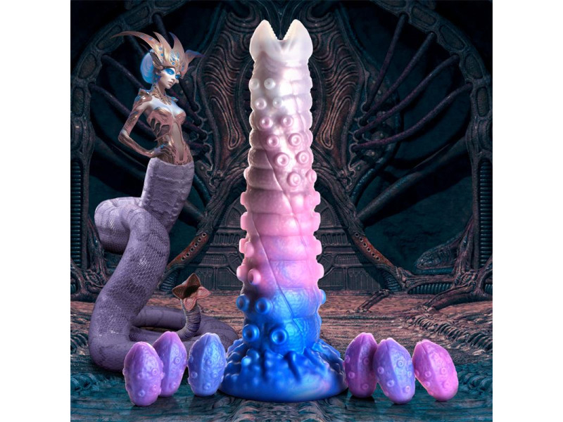 Tenta Queen Dildo Ovipositor con 6 Huevos