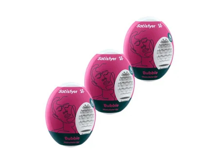 Set 3 Huevos Masturbadores Modelo Bubble