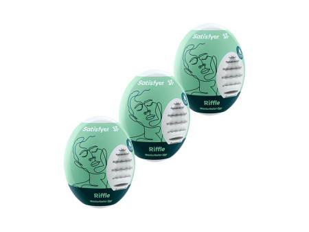 Set 3 Huevos Masturbadores Modelo Riffle