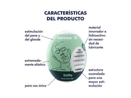 Set 3 Huevos Masturbadores Modelo Riffle