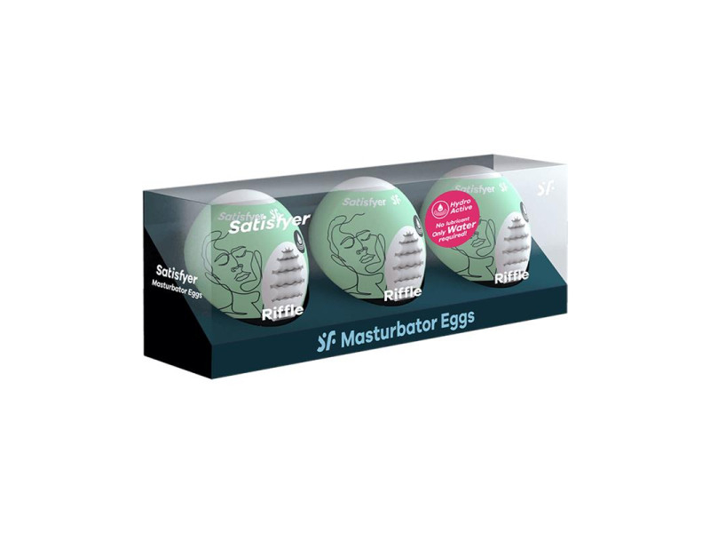 Set 3 Huevos Masturbadores Modelo Riffle