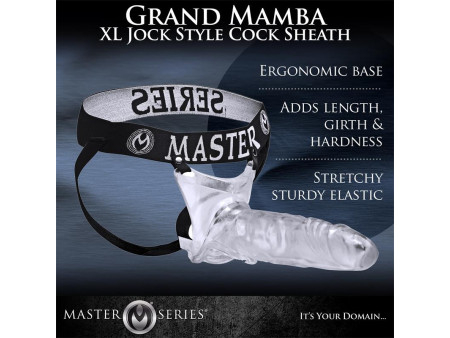Grand Mamba XL Suspensorio con Dildo Hueco Transparente Grand Mamba XL Suspensorio con Dildo Hueco Transparente