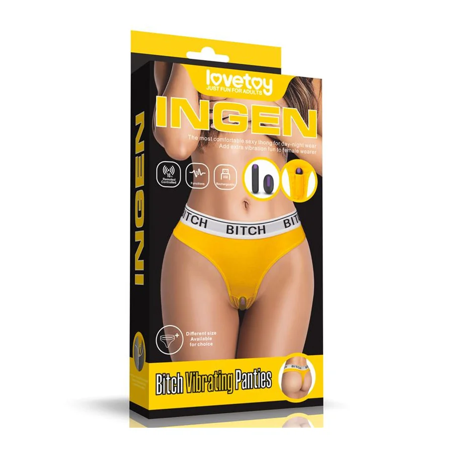 Braguita Abierta con Bala Vibradora y Control Remoto Talla M