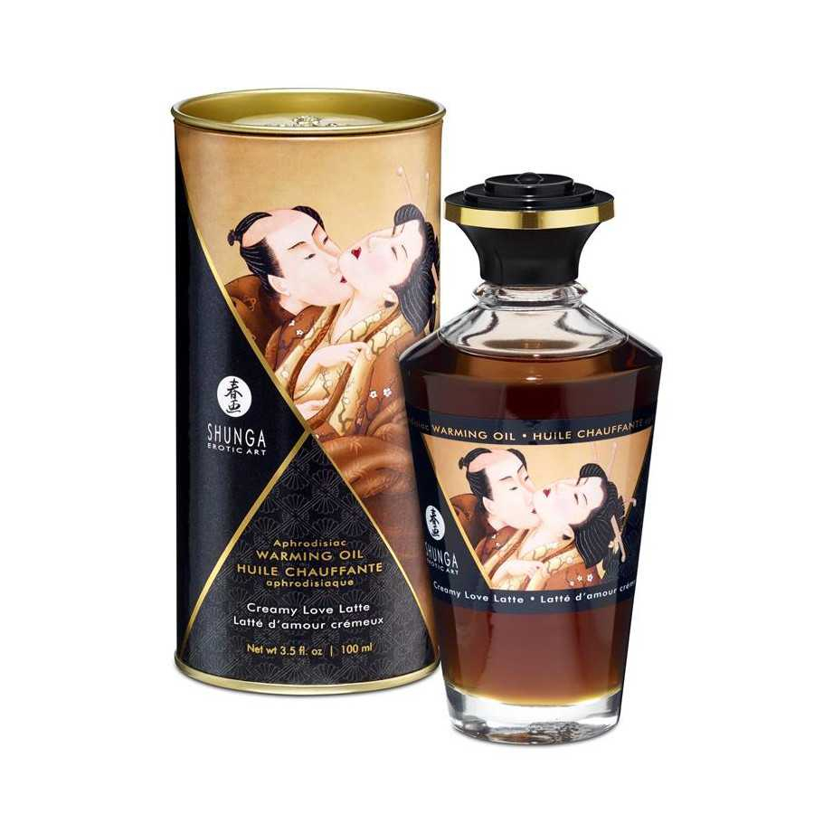 Shunga Aceite de Masaje Efecto Calor Aroma a Creamy Latte