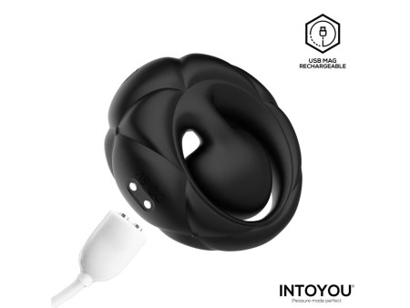 Torus Anillo Vibrador con Bola Clitoriana con Control Remoto USB Torus Anillo Vibrador con Bola Clitoriana con Control Remoto USB