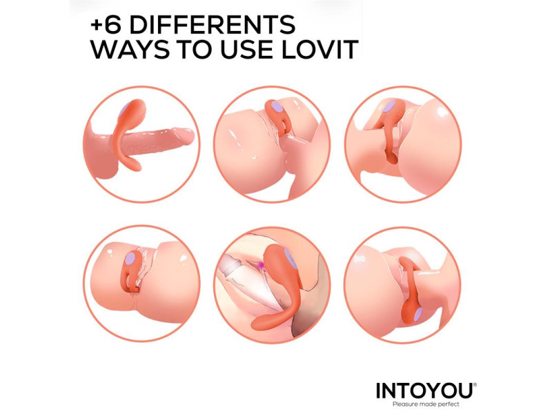Lovit Vibrador de Pareja Flexible con Control Remote