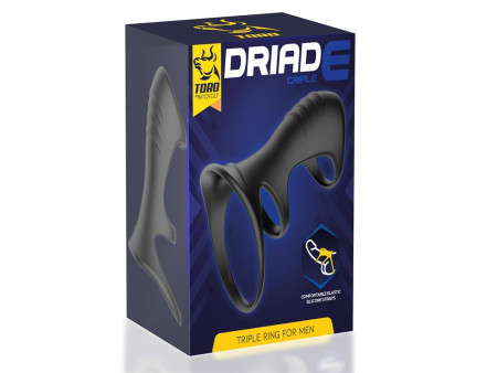 Driade Anillo Triple para Hombre Silicona