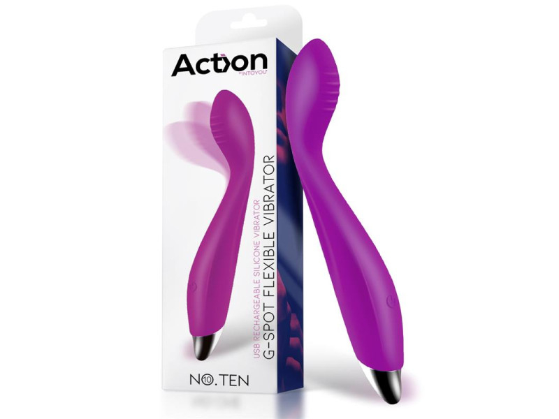 No Ten Vibrador Hiper Flexible Punto G USB Magnetico Silicona