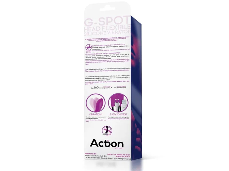 No Ten Vibrador Hiper Flexible Punto G USB Magnetico Silicona