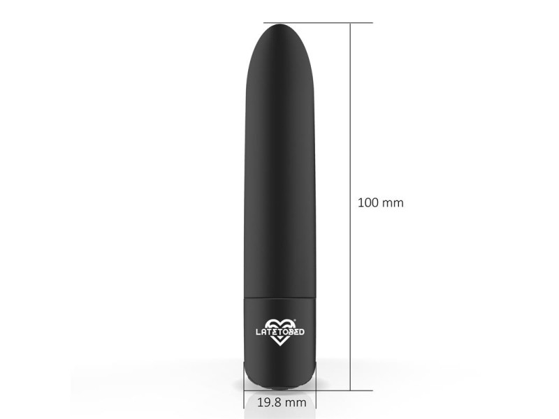 Shoty Bala Vibradora USB 10 Velocidades Potente Motor Negro