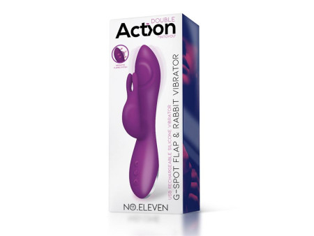 No Eleven Vibrador con Conejito Punto G y Fucion de Pulsacion USB Margnetico Silicona
