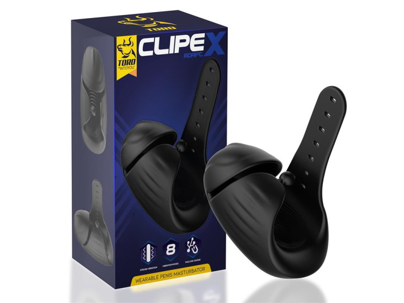 Clipex Masturbador Masculino Ajustable con Sistema de Clip Silicona Premium USB Magnetico