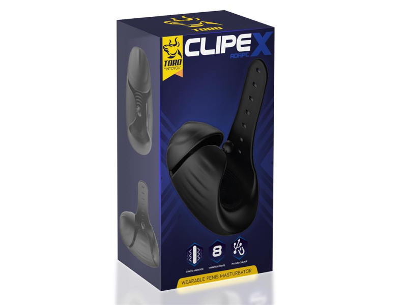 Clipex Masturbador Masculino Ajustable con Sistema de Clip Silicona Premium USB Magnetico