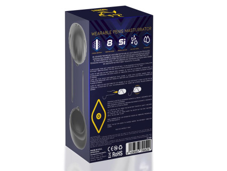 Clipex Masturbador Masculino Ajustable con Sistema de Clip Silicona Premium USB Magnetico
