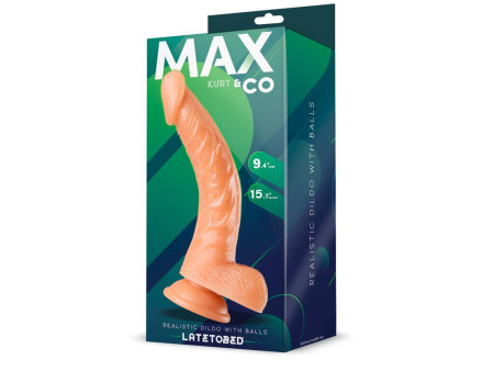 Kurt Dildo Realista con Testiculos Natural 94 24 cm