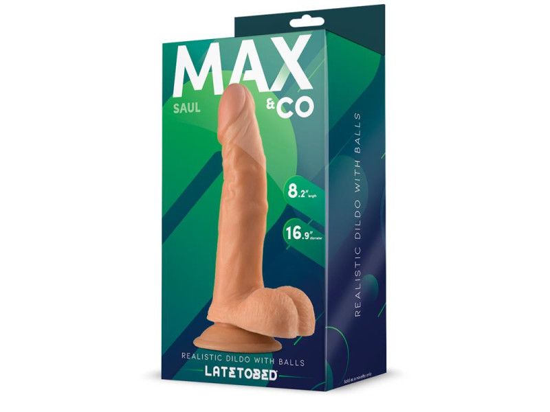 Saul Dildo Realista con Testiculos Natural 825 21 cm