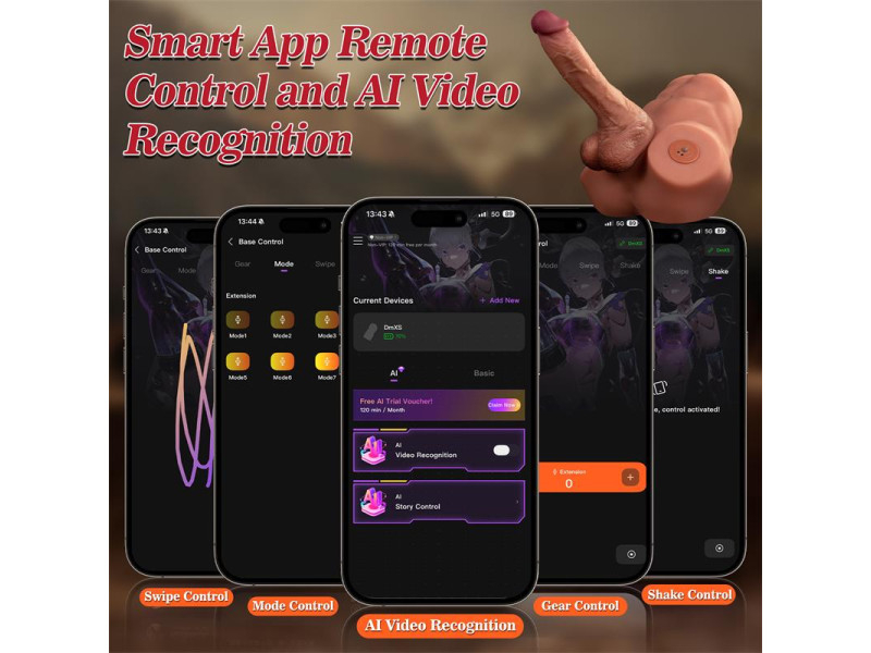 Jonah Semi Torso con Dildo Desmontable Thrusting y APP 348 kg