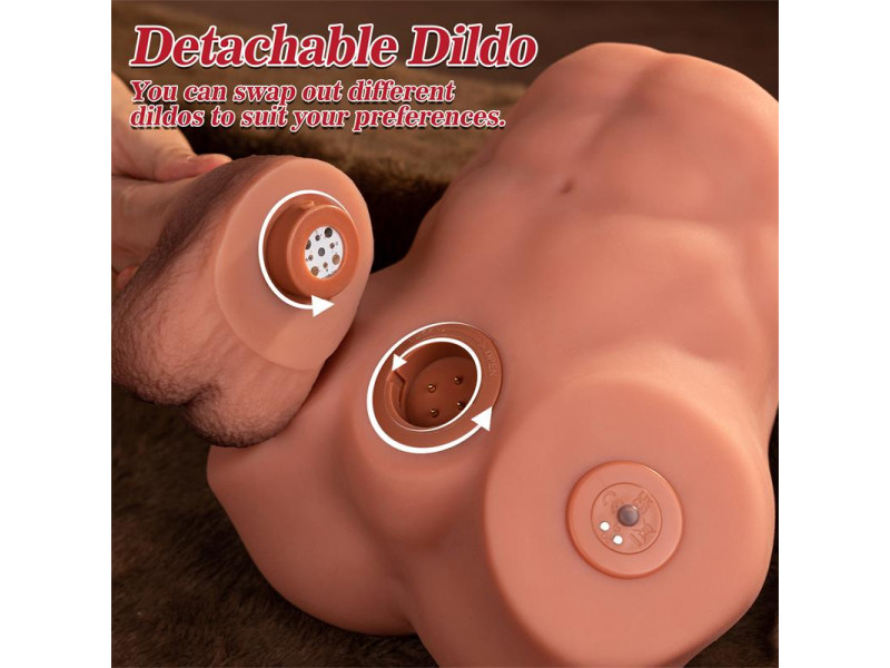 Jonah Semi Torso con Dildo Desmontable Thrusting y APP 348 kg