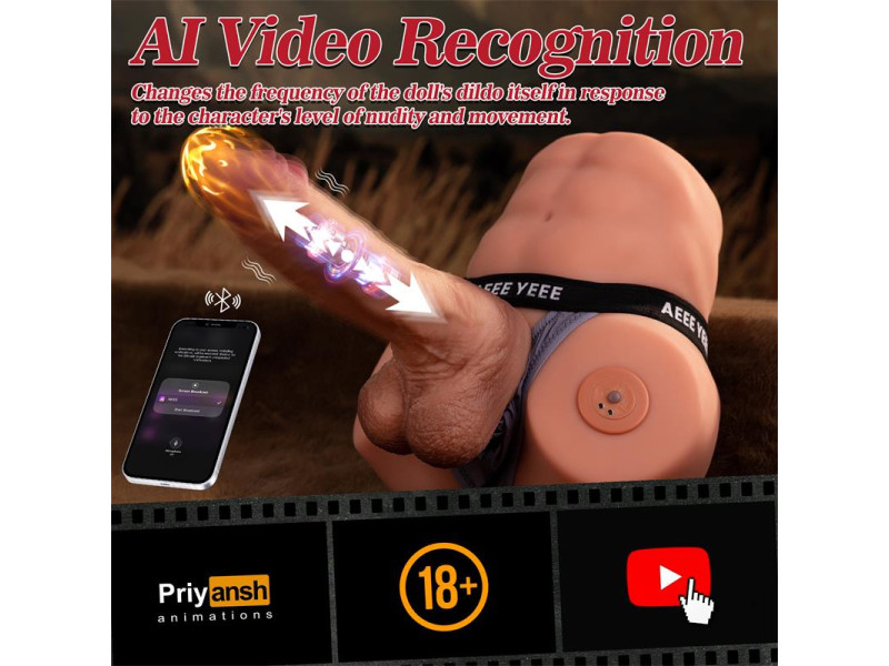 Jonah Semi Torso con Dildo Desmontable Thrusting y APP 348 kg