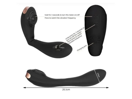 Pulsar Vibrador con Pulsacion y Esqueleto Articulado Silicona USB