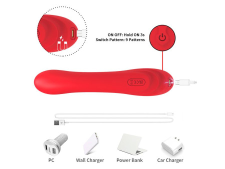 Vibrador con Tickler Punto G Vibrador con Tickler Punto G