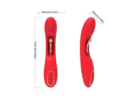 Vibrador con Tickler Punto G Vibrador con Tickler Punto G