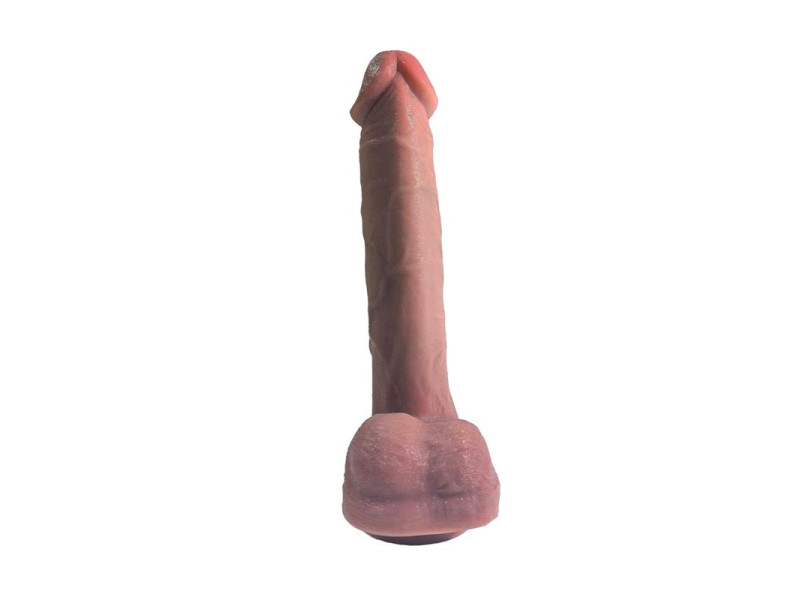 Dildo con vibracion Thrusting y Calor 28 cm