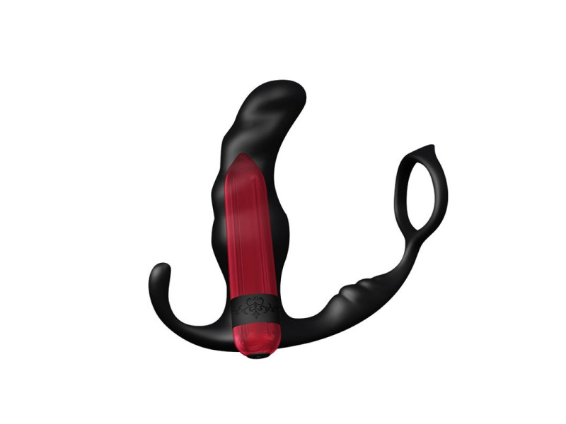 Masajeador Prostatica y Plug Anal 2 en 1 con Vibracion
