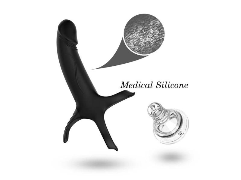 Dildo para Penetracion Doble con Vibracion