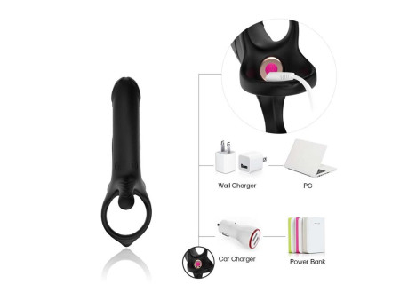 Dildo para Penetracion Doble con Vibracion Dildo para Penetracion Doble con Vibracion