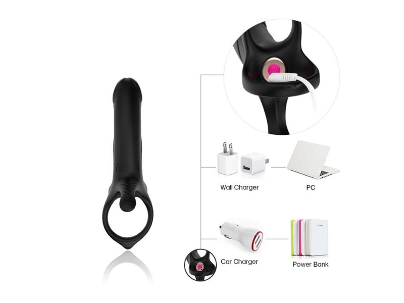 Dildo para Penetracion Doble con Vibracion