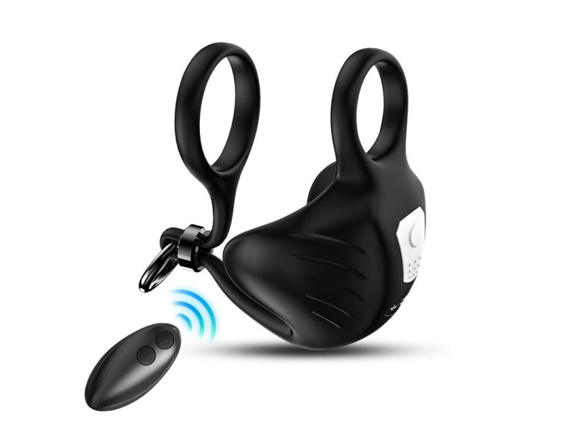 Anillo Vibrador para Pene y Testiculos Ajustable