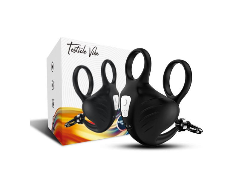 Anillo Vibrador para Pene y Testiculos Ajustable