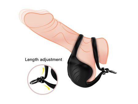 Anillo Vibrador para Pene y Testiculos Ajustable