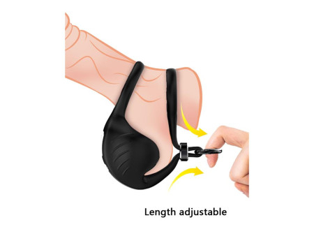 Anillo Vibrador para Pene y Testiculos Ajustable