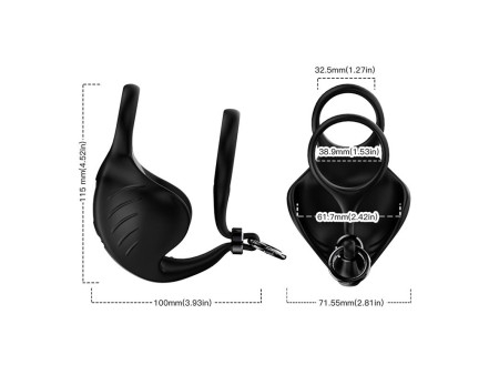 Anillo Vibrador para Pene y Testiculos Ajustable