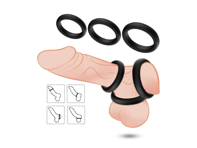Set de 3 Anillos para el Pene