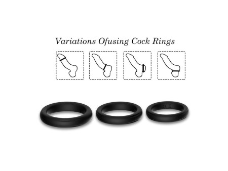Set de 3 Anillos para el Pene