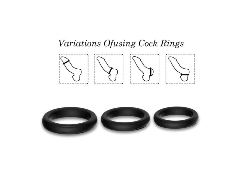 Set de 3 Anillos para el Pene