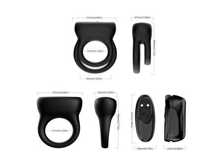 Set 2 Anillos para el Pene