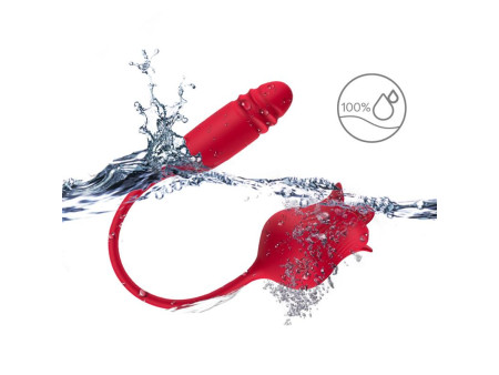 Rosa Vibradora con Licking y Thrusting USB