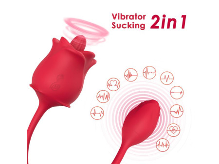 Rosa con Licking y Vibracion USB