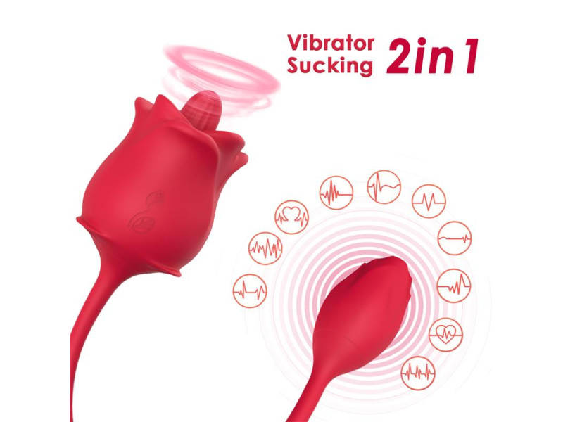 Rosa con Licking y Vibracion USB