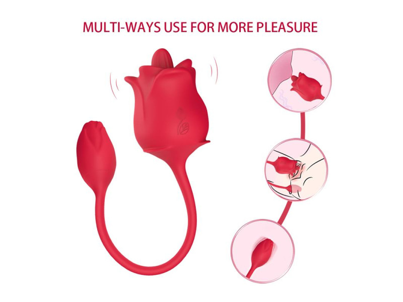 Rosa con Licking y Vibracion USB