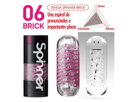 Masturbador Masculino Spinner 06 Brick Masturbador Masculino Spinner 06 Brick