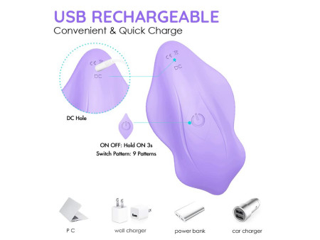 Vibrador para la Braguita con Control Remoto