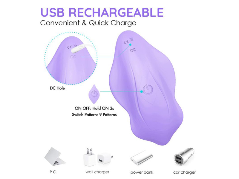 Vibrador para la Braguita con Control Remoto